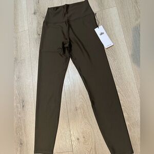 ALO Yoga Espresso/Navy/Steel Gray Tone High-Rise Leggings